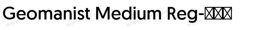 Geomanist Medium Reg字体转换
